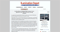 Desktop Screenshot of blog.laminationdepot.com
