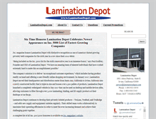 Tablet Screenshot of blog.laminationdepot.com